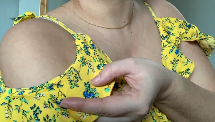 Robe jaune fleurs fendue été - photo numéro 3