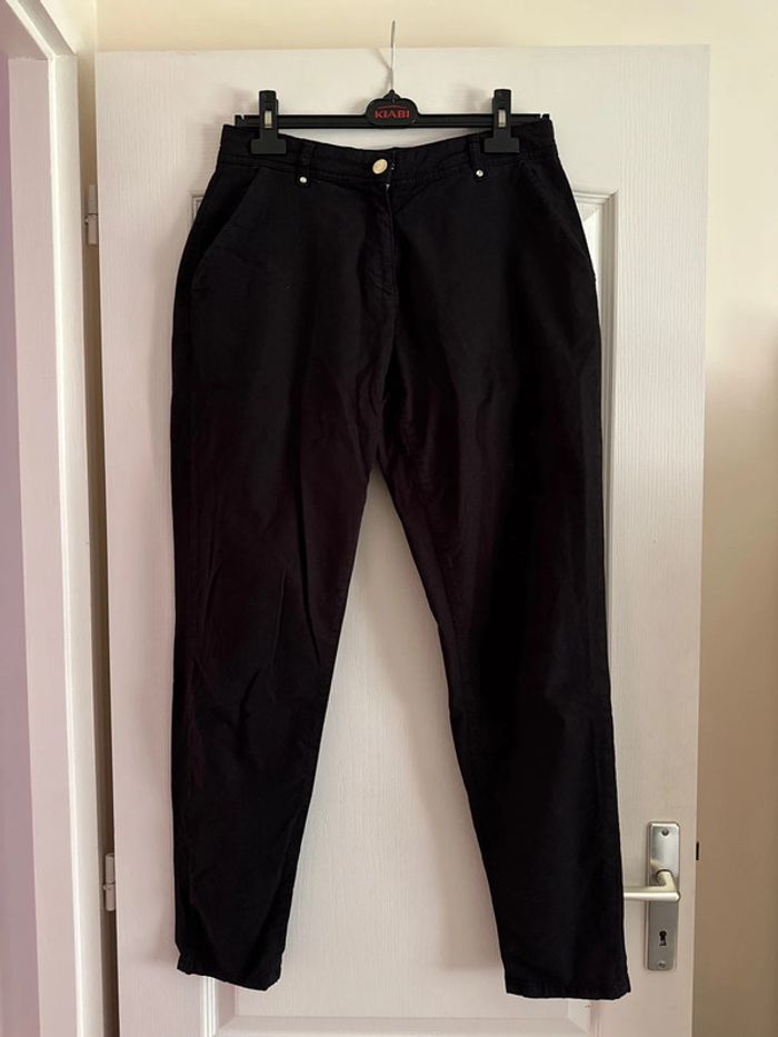 Pantalon noir toile Kaporal