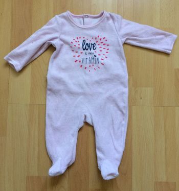 Pyjama velours 3 mois