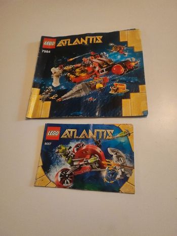 Lot de 2 notices Lego Atlantis