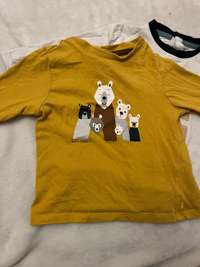 Lot 3 teeshirt manches longues okaidi - photo numéro 4