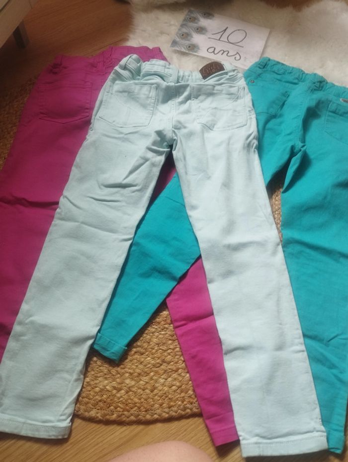 Lot jeans colorés 10ans - photo numéro 12