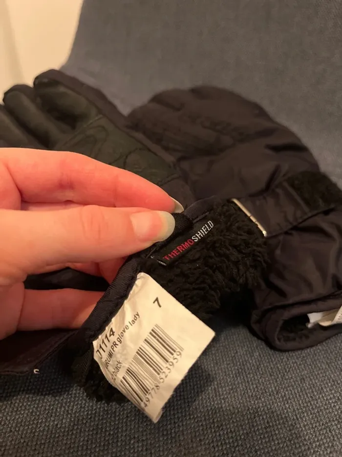 Gants Ski Snow Cuir Noir T7 - photo numéro 17