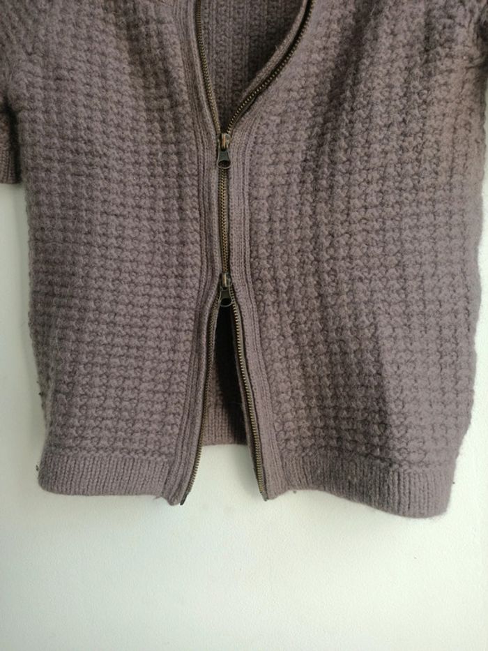 Gilet zippé laine angora - photo numéro 6