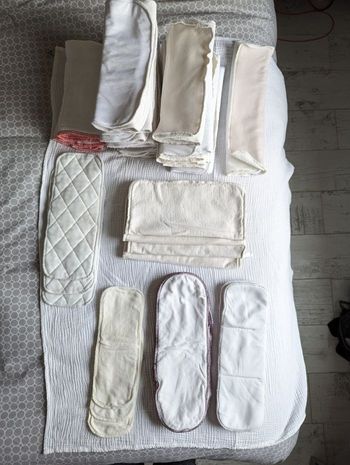 🧺 Lot de 42 inserts / absorbants pour couches lavables – Hamac, Petit Pea, Geffen, Milovia, ...