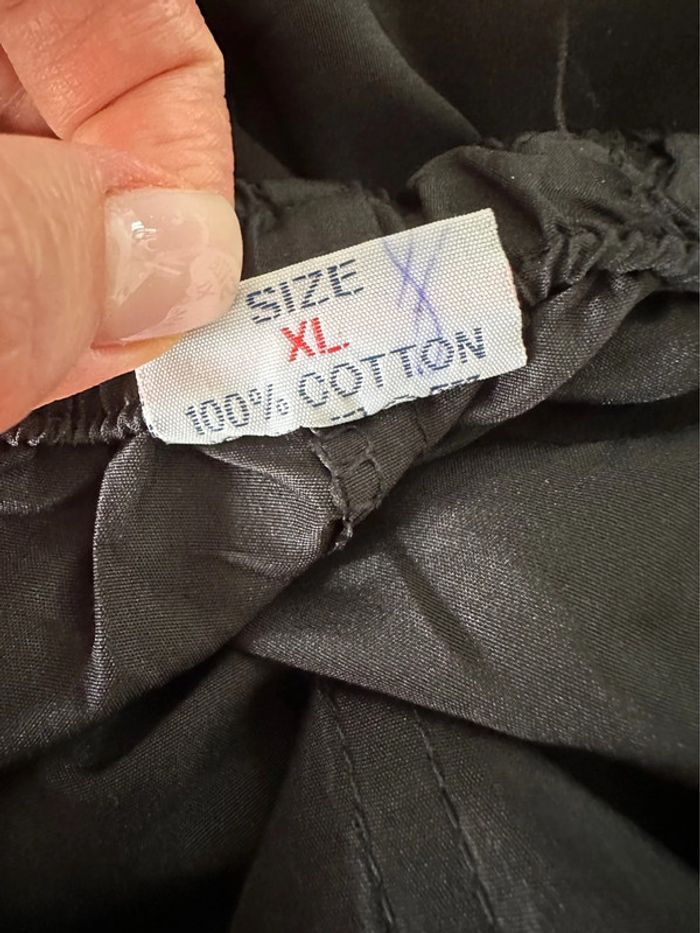Bermuda Pantacourt satiné noir 2YK T42 XL - photo numéro 7