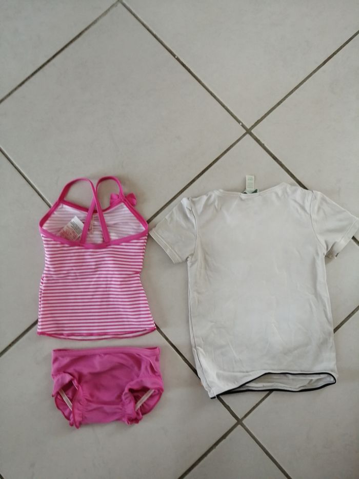 Maillot de bain fille 12 mois rose decathlon - photo numéro 4