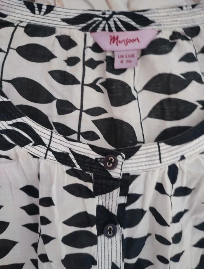 Blouse d'été - coton taille 36 - Monsoon - photo numéro 2