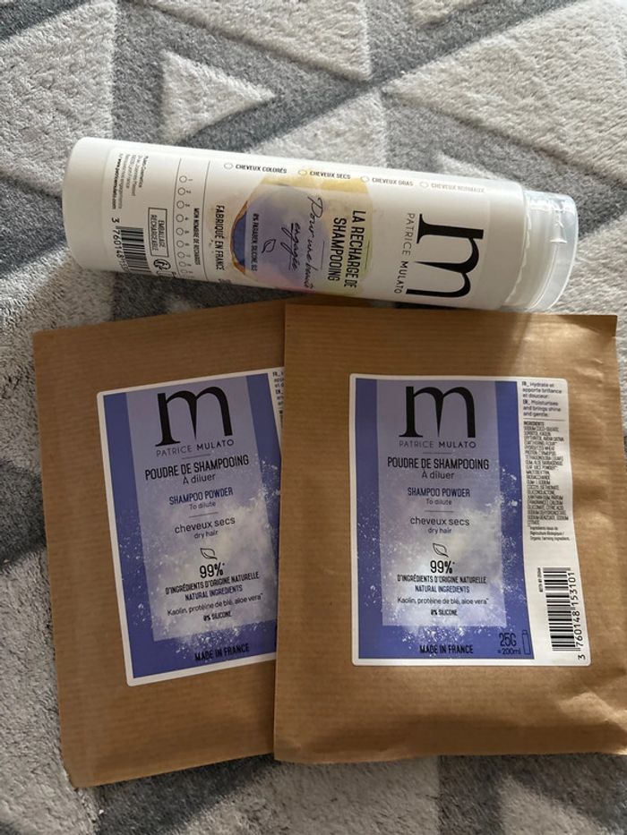 Patrice mulato poudre de shampoing cheveux sec
