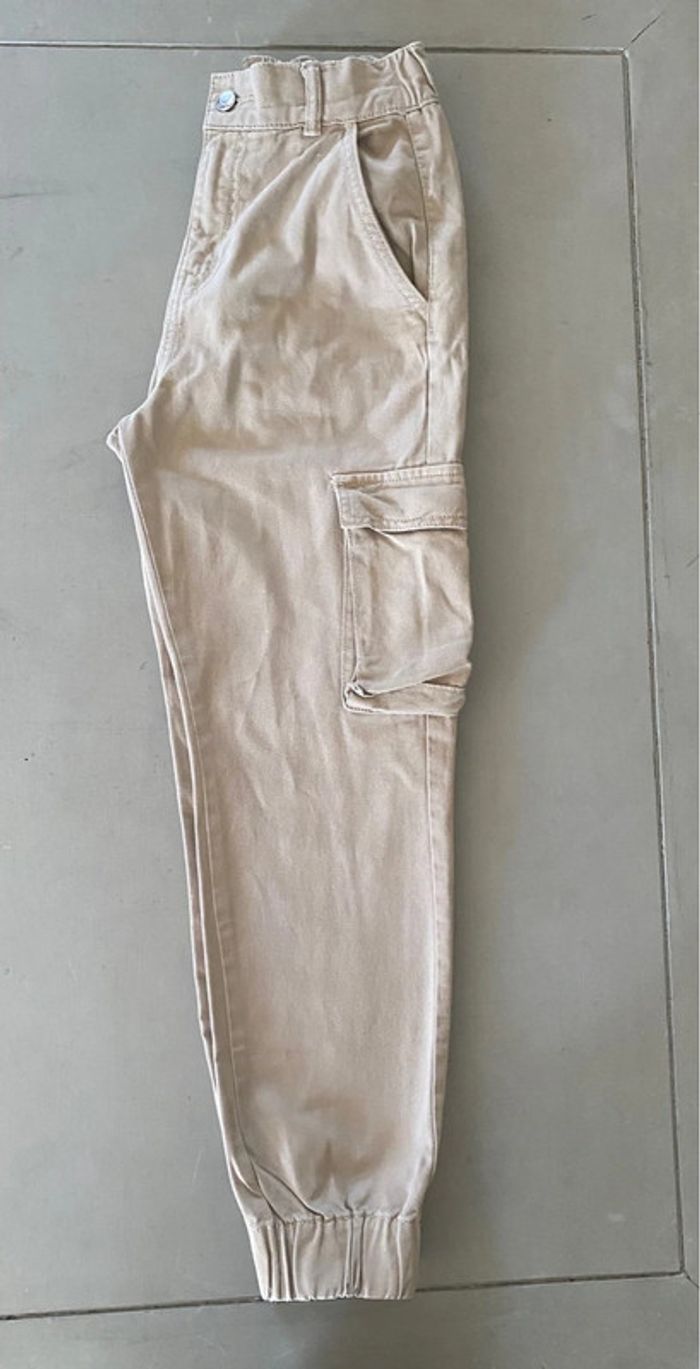 Pantalon cargo Jennyfer beige taille 36 - photo numéro 18