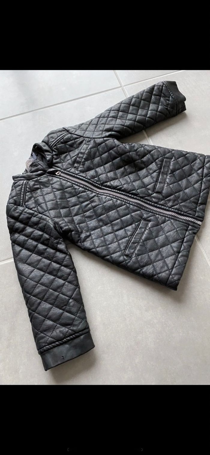 Manteau veste similicuir 4 ans