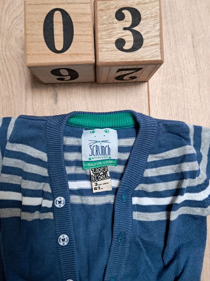 Gilet 3 mois tape à l'œil - photo numéro 2