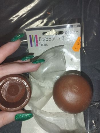 Embout tringle a rideau