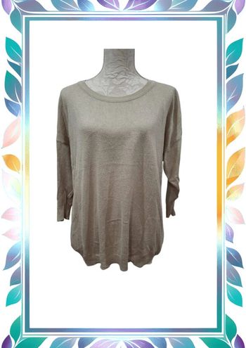 Pull neige crème pailletés argenté mango taille L 40