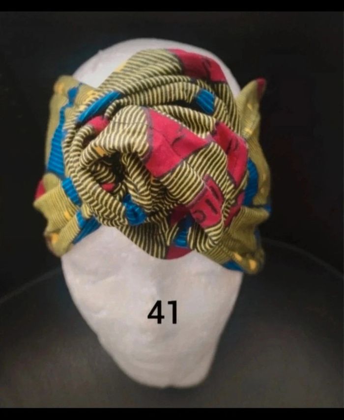 Bandeau en wax avec fil de fer intégré - photo numéro 3