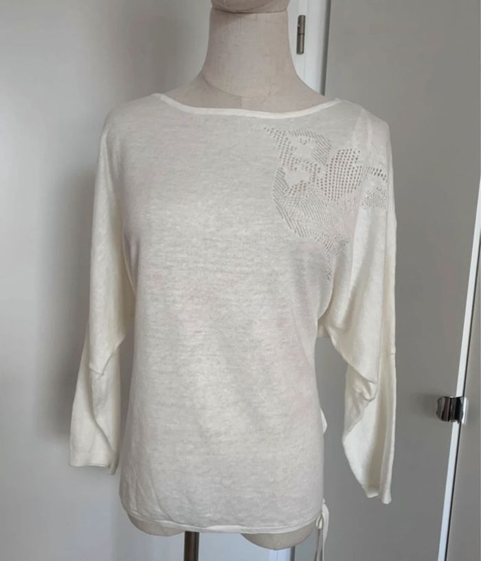 Pull d’été Camaïeu lin/coton taille L