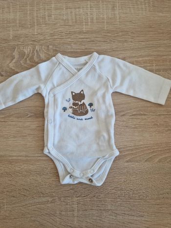 🦊 Body bébé avec motif renard 🦊