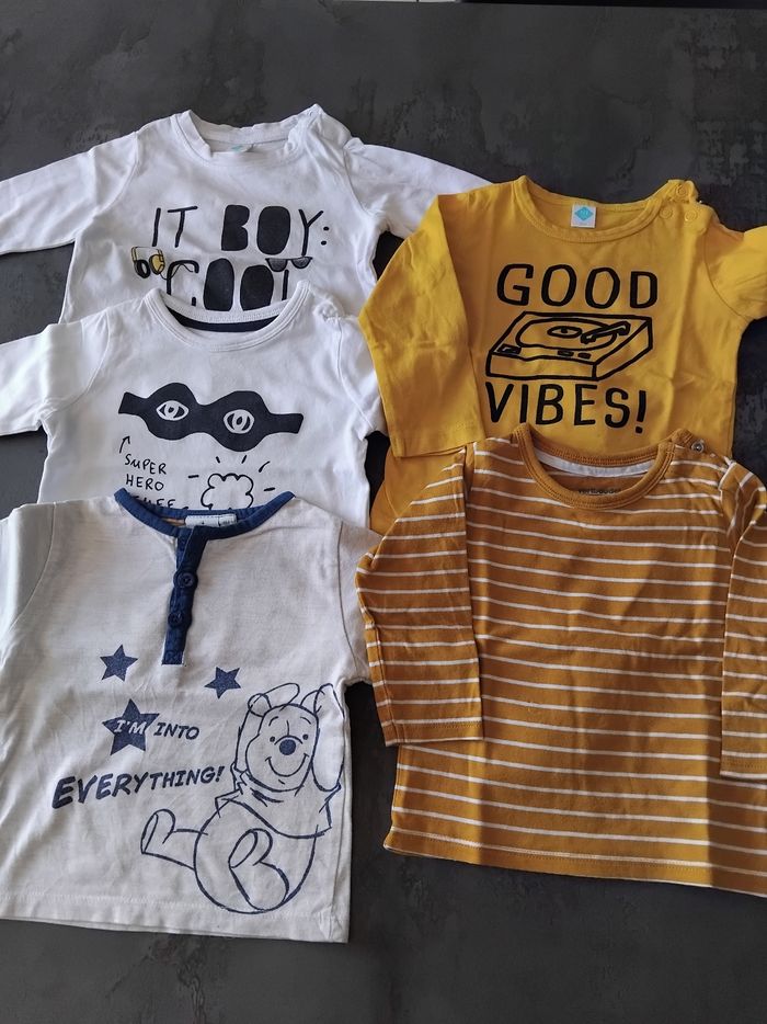 Lot pull fin garçon 9 mois