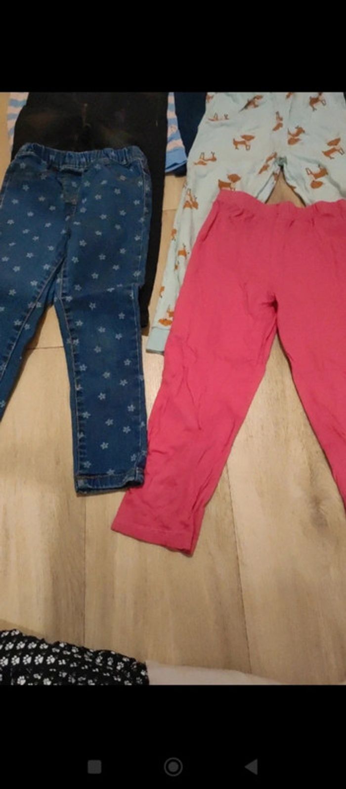Lot de pantalon legging pyjama fille 4-5 ans - photo numéro 5