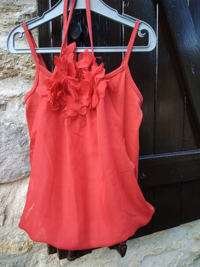 Haut rouge - Fille 10 ans