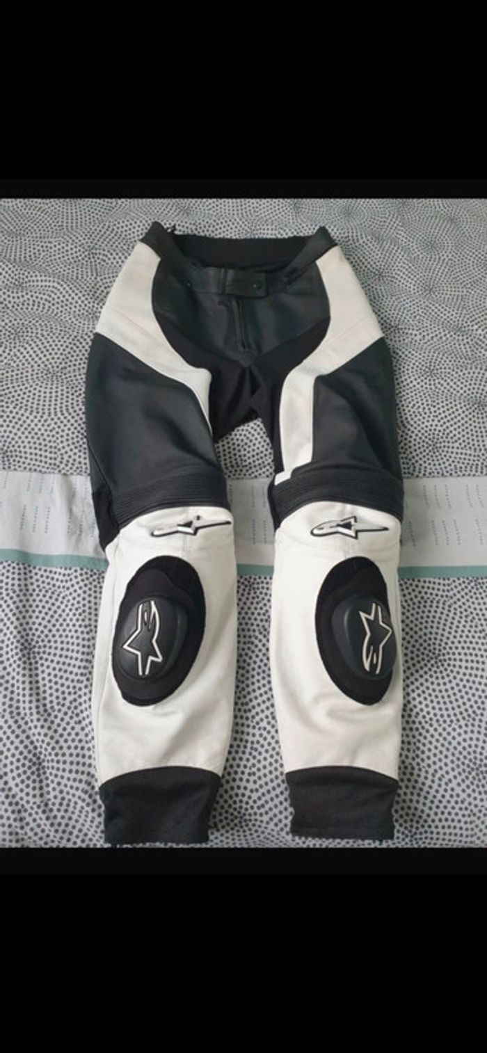 Pantalon de moto en cuir alpinestars