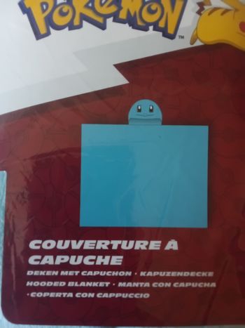 Pokemon plaid pokemon avec capuche carapuce
