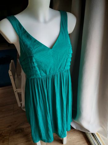 Robe verte promod satinée