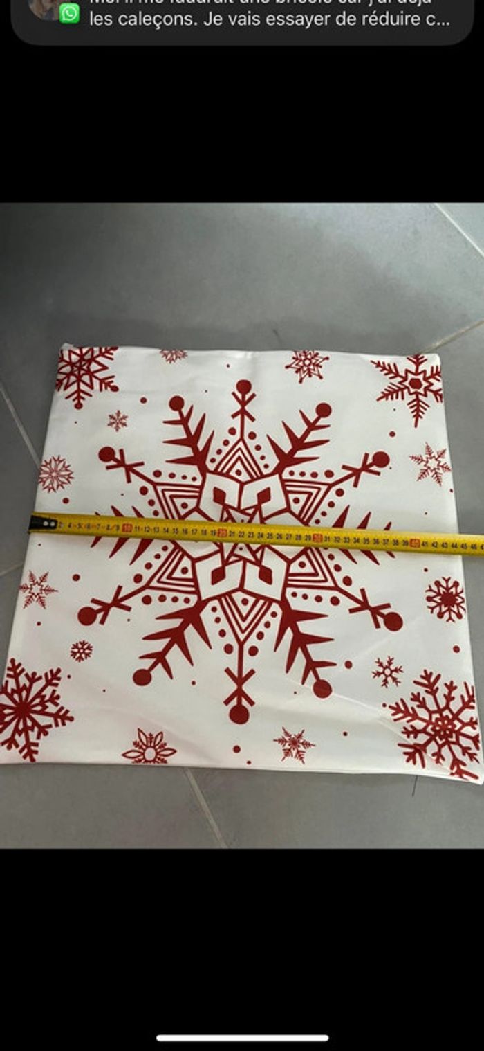 Lot de 2 housses de coussin de Noël neuves - photo numéro 2