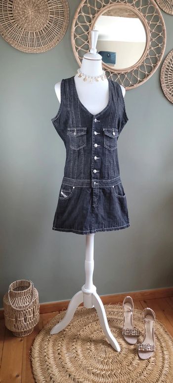 Robe en Jeans salopette Miss Fang Taille XL