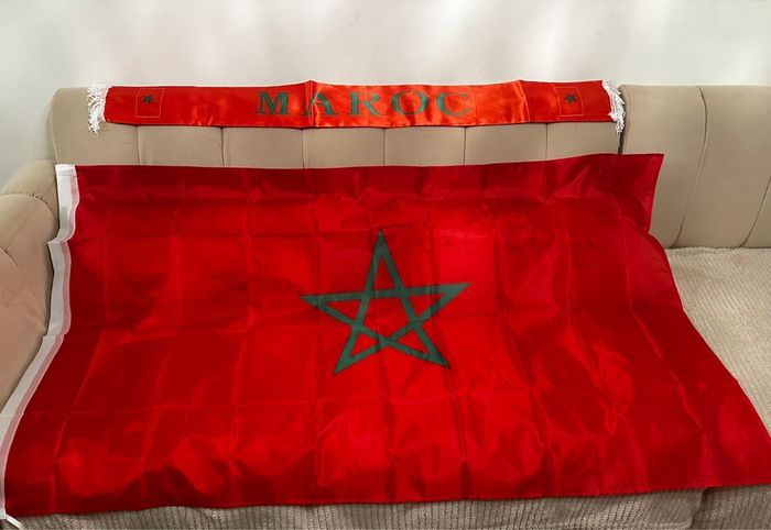 Drapeau Maroc 🇲🇦 et son écharpe
