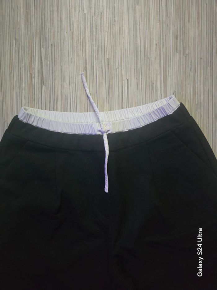 Pantalon jambes large noir - Zara - Taille 10 ans - photo numéro 2