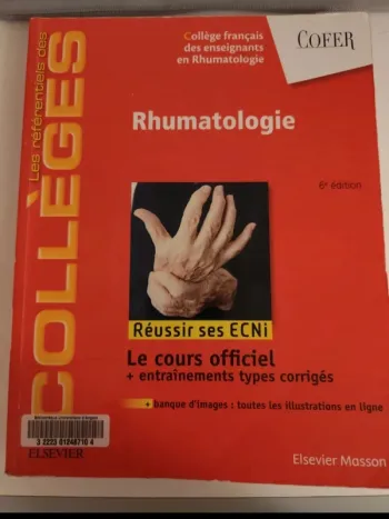 Référentiel de l'étudiant en médecine - Rhumatologie (6e édition)