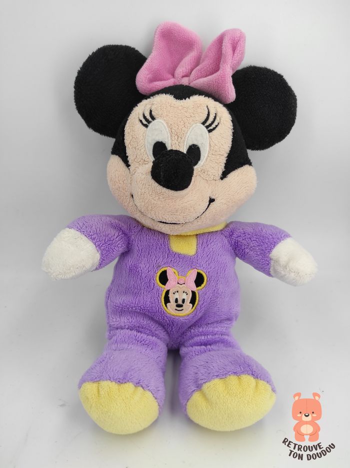 Doudou Peluche Minnie Pyjama Violet Nicotoy
