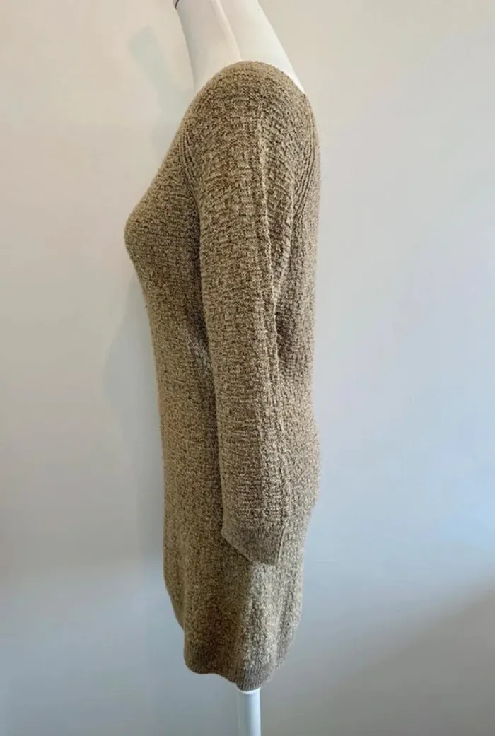 Robe Massimo dutti en maille dorée taille M très bon état - photo numéro 4