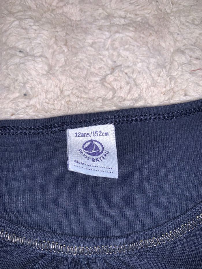 T shirt petit bateau manches longues 12 ans - photo numéro 4