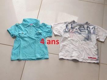 2 t-shirt 4 ans