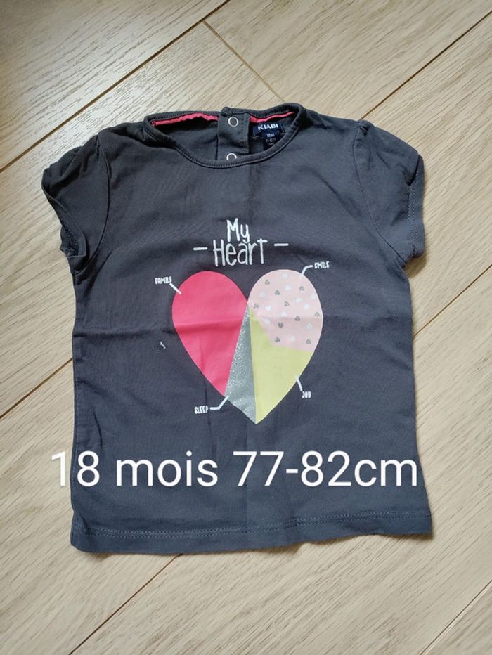 T-shirt manches courtes 18 mois 77-82cm
