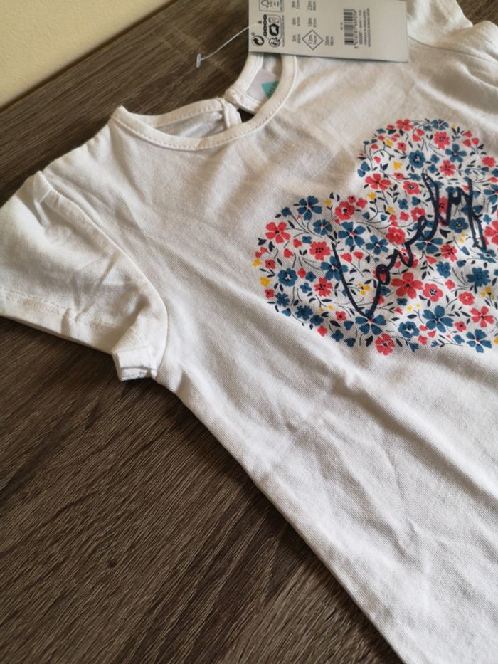 T-shirt blanc Tex taille 12 mois - photo numéro 4