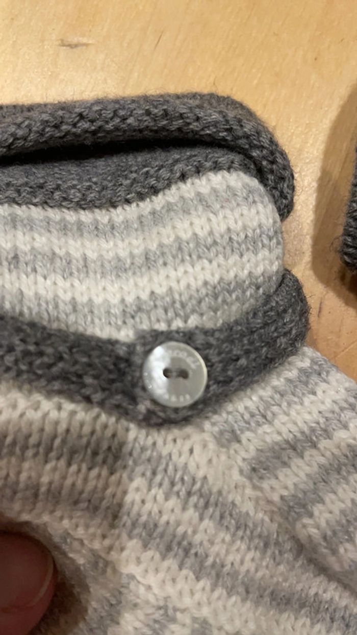 Ensemble bonnet bottons bébé - photo numéro 3