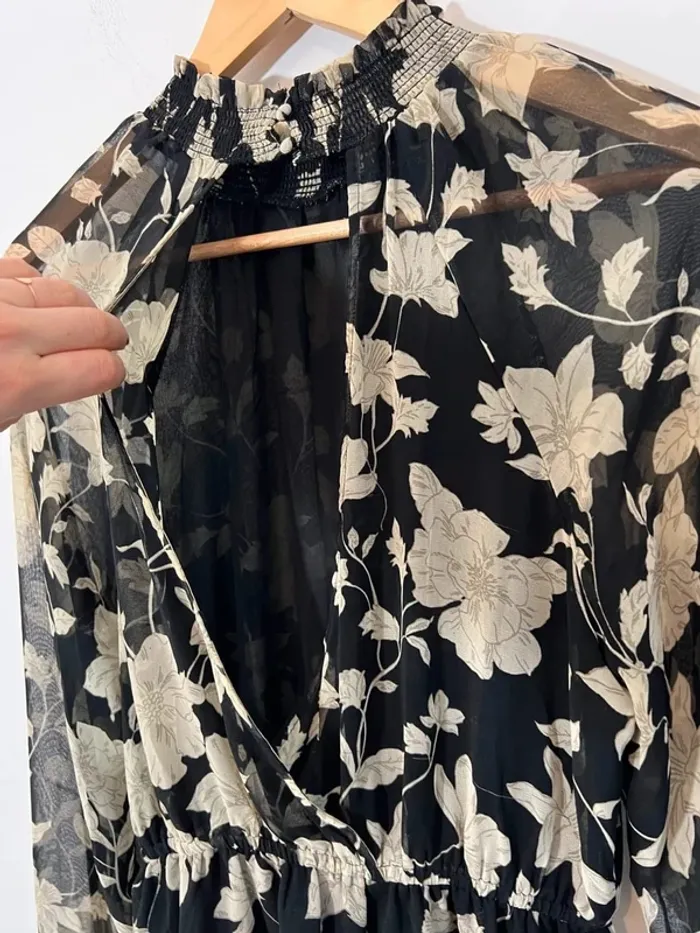 Robe Mango imprimé feuilles - photo numéro 3