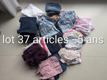Lot 37 articles 5 ans