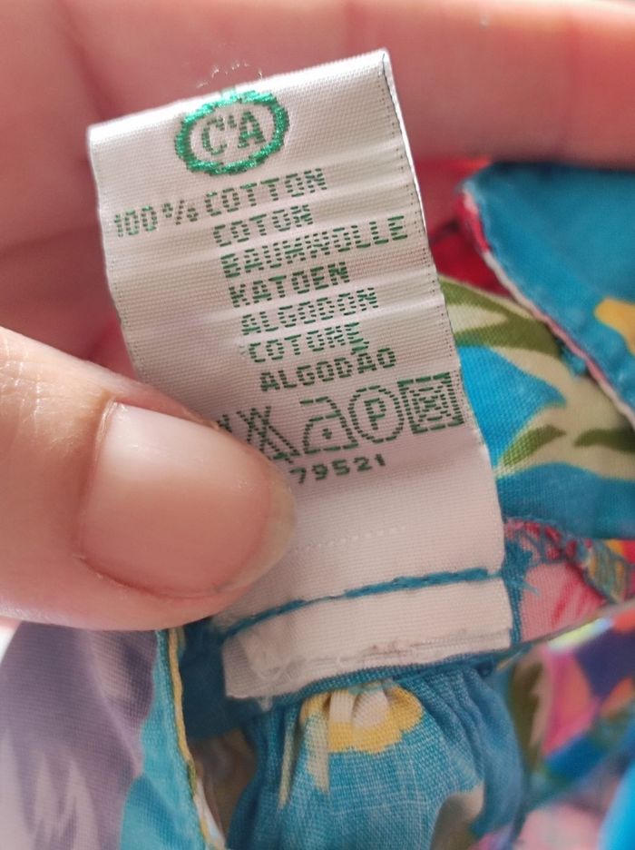 Robe bleu fleurie vintage 7ans - photo numéro 7