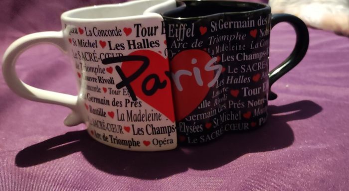 Tasses coeur Paris - photo numéro 3
