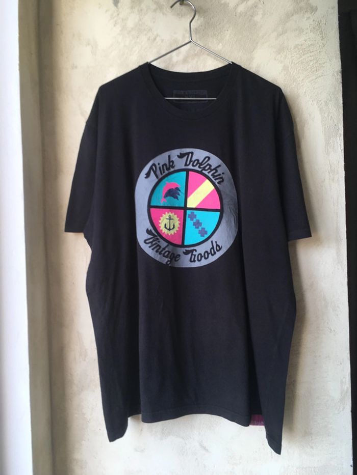 T-shirt noir Pink Dolphin XXL - photo numéro 2