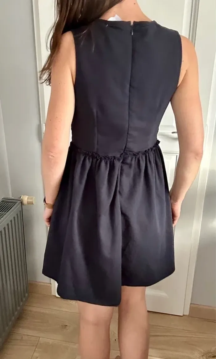 Robe bleu marine chic – dentelle & nœuds Molly Bracken S / 36 / 1 - photo numéro 5