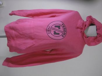 renoma paris sweat à capuche rose vintage T 36 38