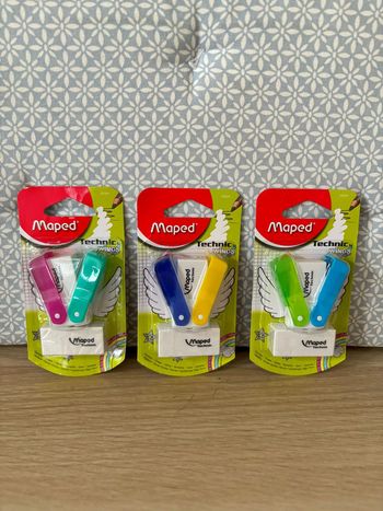 Pack de 3 Mini Gommes "Technic Wings" + 3 Recharges
