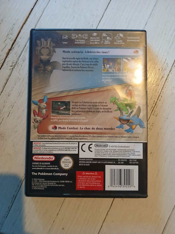 Pokemon Colosseum et pokémon box Nintendo gamecube - photo numéro 3