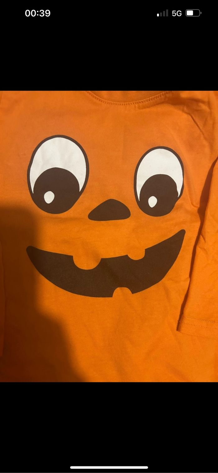 Pull léger Halloween citrouille - photo numéro 2