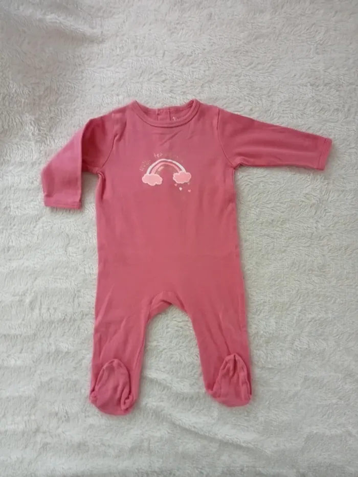 Pyjama rose 9 mois